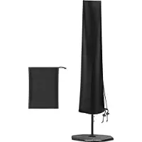 OEM Parasol de jardin - imperméable - Oxford 420D - diamètre 2 m - grand parasol de terrasse - protection contre les rayons directs du soleil - 9 à 11 pieds - H 190 x 30/50 cm