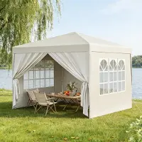 SUCCESS COURIER Kiosque de jardin moderne – Toiture extérieure pour terrasses, mariages, traiteurs et événements (kiosque seul, sans parois latérales)