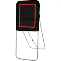 Sweiko rebond de crosse pliable pour l'arrière-cour, filet de retour de volley-ball de 90 x 120 cm, parapluie d'entraînement pitchback-throwback-baseball-softball-return, angle ajustable, porte de tir