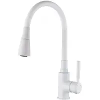 Invena Mitigeur d'évier HULA PLUS BZ-85-P02-L, blanc
