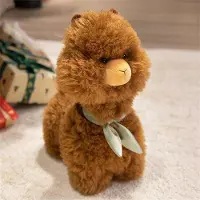 OEM Peluche alpaga marron, 22 cm, en tissu éponge