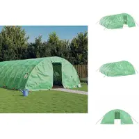 vidaXL Serre avec cadre en acier vert 40 m² 8x5x2,3 m - Serres