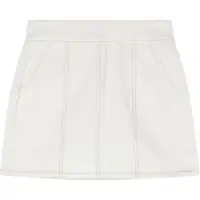 Armani Exchange pour femme. XW002256AF21335M0054 Jupe taille haute blanc (XS), Casuel, Coton