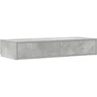 vidaXL Tiroirs de lit Gris béton 75 x 36.5 x 16.5 cm Bois d'ingénierie
