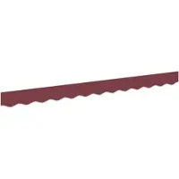 vidaXL , remplacement de jupe de marquise, rayures bordeaux, 230 x 20 cm, polyester
