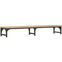 vidaXL Support pour écran Chêne Sonoma 105x23x15,5 cm Matériau dérivé du bois
