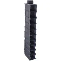 OCZ 2x Etagêres de rangement armoire suspendue 10 compartiments gris camping