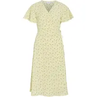 Vila Robe 'VILOVIE' jaune clair / gris clair / olive