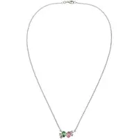 Elli Chaîne bleu / vert / rose / argent