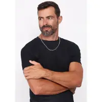 KUZZOI Chaîne 'Basic' noir / argent
