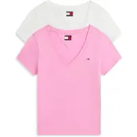 Tommy Hilfiger T-shirt rose clair / blanc