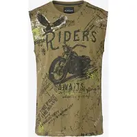 KOROSHI T-Shirt olive / sapin / vert fluo / blanc