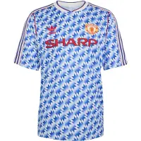 Adidas Maillot extérieur Manchester United FC 1990-92 - Bleu, Bleu