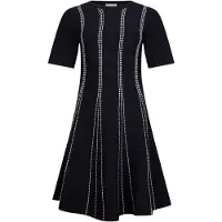 Liu Jo Robes en maille noir / blanc