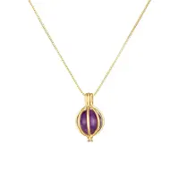 Elli PREMIUM Chaîne 'Amethyst' or / violet
