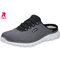 Rieker Herren Sabot Slipper Grau