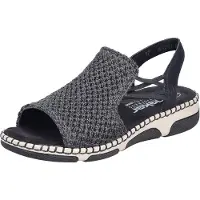 Rieker Sandales femme Noir, Couleur:noir, EU Taille:38