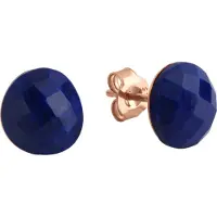 Jamelli Boucles d'oreilles bleu marine / or rose