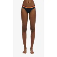 Superdry pour femme. W3010358A Bas de bikini avec logo Vintage marine (L), Beachwear, Polister recyclé, Durable