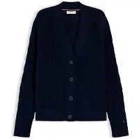 Tommy Hilfiger Cardigan 'Cable Oversized' bleu marine