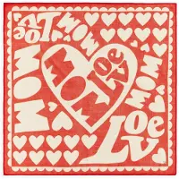 Codello Foulard 'LOVE MOM' rouge