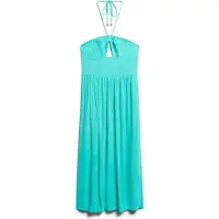 Superdry Femme Robe Mi-longue Ajourée Vert Taille: 44