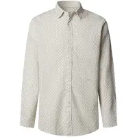 Pepe Jeans pour homme. PM3091199 Chemise verte de Portland (XXL), Casuel, Lin, Manche longue