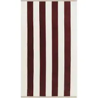 Gant Serviette de plage bourgogne / blanc
