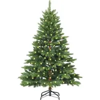 vidaXL Sapin de Noël artificiel avec 300 LED Vert 180 cm PE et PVC