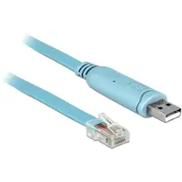 DeLOCK 64185 RS-232 Konsolenkabel, USB-A Stecker > RJ45 Stecker 2m
