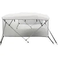 vidaXL 3-Bow Bimini-Top avec panneaux latéraux en maille 183x(170-182)x137 cm