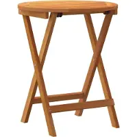 vidaXL Table de jardin Nature 60 x 60 x 72 cm en bois massif d'acacia