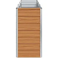 vidaXL Lit surélevé brun clair 240 x 40 x 77 cm Acier galvanisé