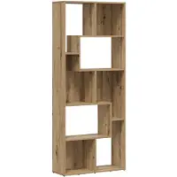 vidaXL Bibliothèque Artisan Chêne 67x24x161 cm Bois d'ingénierie