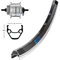 Winora Group Roue V 28x1.75DH3D32 Disc6L.argent.Starr36L Exal ZX 19 noir/argent.Niro-Spei.