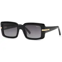 Chopard Sch413m Square Woman Sunglasses Noir Smoke Gradient/CAT2 Femme