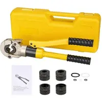 OEM Pince à sertir hydraulique pour conduites d'eau et pince à sertir TH avec réservoir d'eau - usage professionnel pour TH16, TH20, TH26, TH32 - Jaune