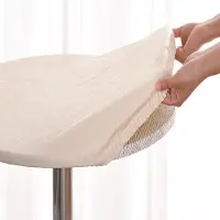 OEM Nappe en plastique beige de 70 cm, bords élastiques, lavable, imperméable, adaptée aux cuisines, aux jardins et aux cafés.