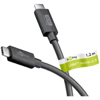 Goobay 74376 Câble USB-C , USB4 version 2.0, 240 W, 80 Gbit/s, PD, 1,2 m, noir - USB-C mâle > USB-C mâle