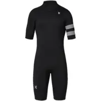 Hurley Advant 2/2 Mm Springsuit Short Sleeve Back Zip Shorty Noir 2XL Homme