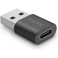 Hama Adaptateur USB - - USB-A vers USB-C - 10 Gbit/s - Compact - Transfert de données