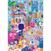 Pieces & Peace : puzzle « Nostalgie des années 90 », 1 000 pièces, jouet rétro