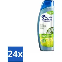 Head & shoulders – Shampooing antipelliculaire – Pure Intense – Régulateur de sébum – 250 ml – Pack économique – 24 pièces