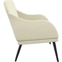 vidaXL Banc Crème 110x76x80 cm Similicuir