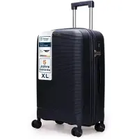 4FLY Valise rigide CoreMatte PP 28 pouces Bagage enregistré – Taille XL – Bleu foncé
