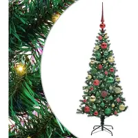 vidaXL Sapin de Noël artificiel pré-éclairé vert 120 cm