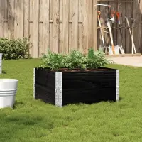 Prolenta Maison Exclusive - Jardinière noire 80 x 60 cm en pin massif