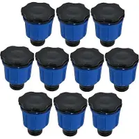 OEM Lot de 10 embouts pour tuyau d'arrosage de 16 mm de diamètre - Capuchons pour tuyaux plats - Bouchons d'obturation pour systèmes d'embouts
