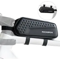RockBros Sacoche de cadre pour vélo, sacoche de guidon, sacoche de tube supérieur, sacoche de vélo pour VTT, vélo de course et vélo de gravel