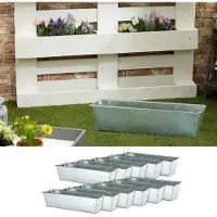 OEM Kit de jardinières en zinc pour palettes Euro